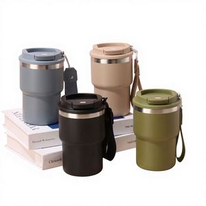 Vaso Térmico de Acero Inoxidable para Auto y Camping, Regreso a Clases, con Correa de Mano - Product Image 1