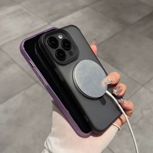 Funda Magnética Transparente Mate para <span class=keywords><strong>iPhone</strong></span> 11 12 13 14 15 16 Pro XS Max XS <span class=keywords><strong>XR</strong></span> Plus, <span class=keywords><strong>Carcasa</strong></span> <span class=keywords><strong>Trasera</strong></span> Esmerilada Antigolpes - Product Image 6
