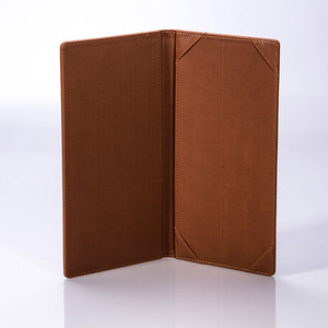 Venta al por mayor de cuero Bill Clip billete Clip <span class=keywords><strong>cajero</strong></span> Clip plegable menú cubierta personalizada PU cuero menú cubierta - Product Image 1