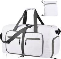Sac de voyage pliable avec compartiment à chaussures et sangle réglable, échantillon gratuit, pour hommes et femmes