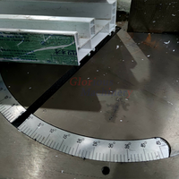 Pvc Fenêtre Porte Alu-Pvc Profil N'importe Quel Angle Scie À Tête Unique Cnc Profil Encochage Scie Circulaire Avec Machines Fenêtre Et Porte
