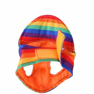 Nueva Gorra de Béisbol para Perros, Ajustable, Protección Solar, Gorro de Peluche Color Arcoíris, Gorra Deportiva para Cachorros con Orificios para las Orejas - Product Image 6