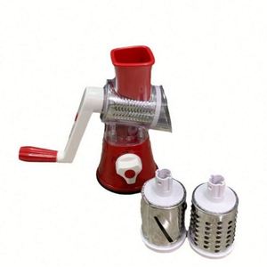 New Household Manual Stainless Steel Hand Roller <b>Vegetable</b> <b>Cutter</b> Multi-functional Three-in-one Kitchen Potato Slicer - Product Image 1