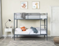 Lit Superposé Métallique Robuste sur Mesure pour Adultes, Cadre de Lit Double Pont en Acier pour Loft, École, Hôtel, Dortoir