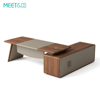 Mobilier de bureau sur commande pour chef de bureau Table de bureau de direction pour PDG Table de bureau de luxe pour chef de famille