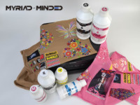 Encre Pigmentée DTF Myriad Minded Premium pour Film PET, Personnalisée 1000ML CMYK+Blanc, Sans Colmatage, Séchage Rapide et Fluide