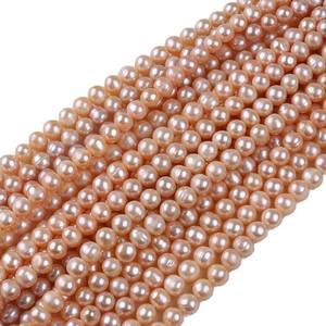 Perles d'eau douce naturelles Zhuji 9-10 mm, blanches, ovales, en forme d'œuf, pour la fabrication de bijoux, collier, bracelet, vente en gros - Product Image 5