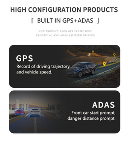 กล้องติดรถยนต์ 3 ทาง 4K DVR GPS ADAS บันทึกภาพขณะจอด 24 ชม. กล้องหน้า-หลัง-ในรถ พร้อมหน้าจอ IPS สำหรับรถยนต์ - Product Image 4