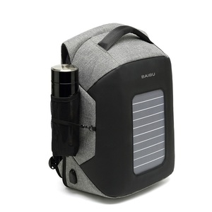 Mochilas antirrobo inteligentes impermeables para hombre, mochila escolar para ordenador portátil con Panel Solar - Product Image 4
