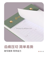 Bloc-notes quotidien à feuilles mobiles de couleur macaron - 64 feuilles détachables, bloc-notes de 7,6 * 5,5 pouces, organisateur de suivi des objectifs, liste de choses à faire