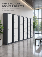 Casier en acier moderne à une seule porte, armoire de rangement métallique pour vêtements, démontable et verrouillable, pour écoles, gymnases et vestiaires