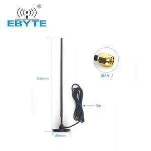 Antenas de Ganancia Ebyte ODM TX170-TB-300 de 170mhz para Comunicaciones Wifi, Antena Magnética de Goma de Alta Calidad - Product Image 1