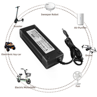 Chargeur de batterie DC pour batteries au plomb-acide et Li-ion 12.6V 13.5V 13.6V 13.8V 14V 14.8V 15V 16.5V 16.8V 1A 2A 2.5A, Adaptateur 12.6V 15A