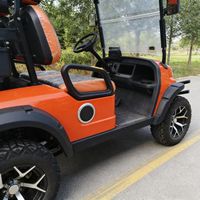 Voiturette de golf électrique Karich 3500 W 2 places 4 roues homologuée pour la route, véhicule à basse vitesse avec pare-brise
