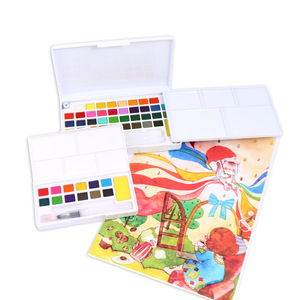 Coffrets cadeaux FOSKA, ensemble de 12/36 couleurs d'aquarelles solides pour les professionnels, les étudiants, les débutants, le dessin en plein air avec palette intégrée - Product Image 1