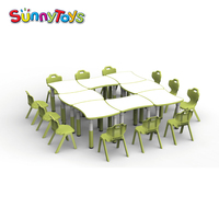 Table et chaise en plastique pour enfants/enfants table et chaises
