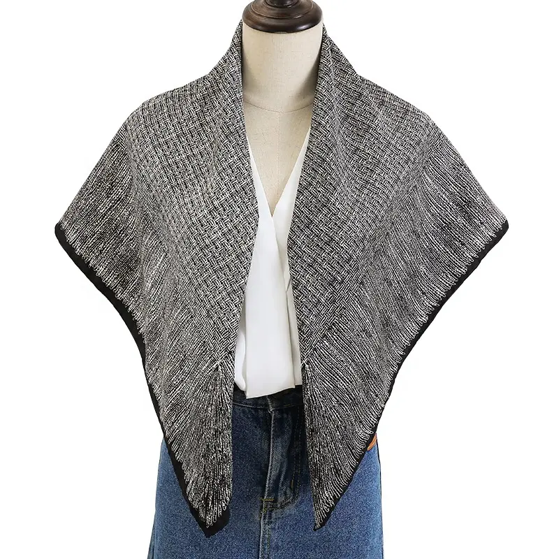 Bufanda cuadrada de lujo vintage para mujer, pañuelo con estampado personalizado para el cuello, decorativo, a la moda, primavera, 2021