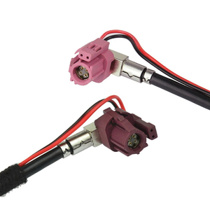 Kabel Video 4-Core Terproteksi LVDS dengan Konektor Adaptor FAKRA Betina Hybrid Synergy Drive untuk BMW/Benz/Audi/VW - Product Image 4