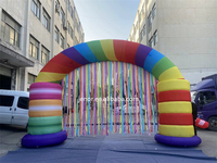 Arc gonflable de grande taille, décoration pour fête de noël, entrée pour décor de vacances