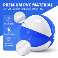 Bola Pantai Tiup PVC Logo Kustom Permainan Pesta Kolam Renang Musim Panas Mainan Unisex Hiburan Luar Ruangan Sampel Gratis