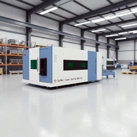 Machine de découpe laser à fibre entièrement fermée à double table OS-3015SH 6000W 12000W, robuste, fournisseur direct d'usine