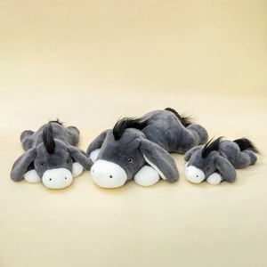 Peluche âne réaliste personnalisée CE CPC, jouet en peluche animal de la ferme moelleux, âne couché en peluche, vente en gros, fournisseur OEM ODM - Product Image 3