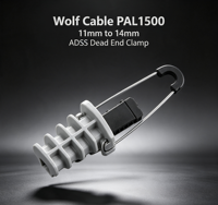 Pince de tension autoportante Wolf Cable PAL1500 pour câble à fibres optiques ADSS, matériel d'ancrage à coin pour câbles de 11 mm à 14 mm