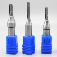 Pisau Slotting CNC 3 Flute 5x15 5x18 5x20 Baja Tungsten 5mm TCT Straight Router Bit 3 Flute End Mill untuk Pengerjaan Kayu