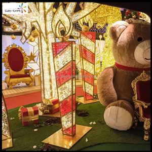 Décorations lumineuses d'extérieur LED 2D/3D, grandes bougies décoratives pour Diwali et Noël - Product Image 2