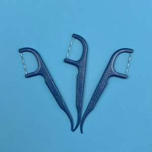 Hilo único UHMWPE hilo espiral de dos colores en forma de F hilo dental palos de hilo dental 50 piezas en una caja - Product Image 6