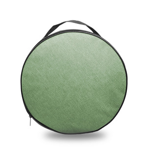 กระเป๋าเก็บของทรงกลมผ้าอ็อกซ์ฟอร์ดกระเป๋าซิปทรงกระบอกสีเขียวอ่อนกระเป๋าเดินทางกลางแจ้งเดินป่าตั้งแคมป์กระเป๋าใส่อุปกรณ์ - Product Image 4