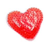 Compresse de gel réutilisable en forme de cœur, personnalisable, pour thérapie chaude et froide