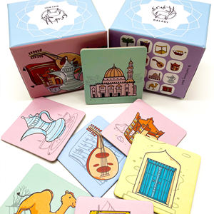 Cartes mémoire éducatives pour enfants imprimées sur mesure, vente en gros, cartes épaisses pour l'apprentissage du <span class=keywords><strong>français</strong></span>, cartes d'apprentissage des langues - Product Image 2