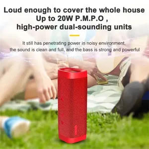 Altavoz Bluetooth Inalámbrico con Luz RGB, Bajos Potentes, Gran Volumen, Portátil para Exteriores, Altavoz de Tela Resistente al Agua - Product Image 3