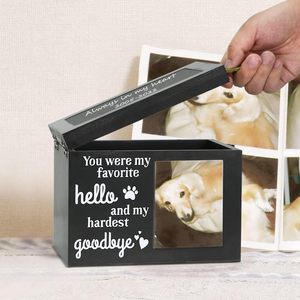 ZMaker yeni büyük ahşap Pet cenaze kremasyon çömleği fotoğraf çerçevesi Pet anıt <span class=keywords><strong>Urns</strong></span> ile köpek veya kedi külleri için - Product Image 1