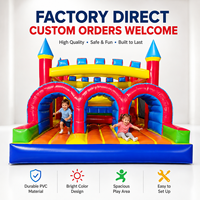 Parcours d'obstacles gonflable bon marché pour adultes château gonflable parcours d'obstacles sports pour enfants