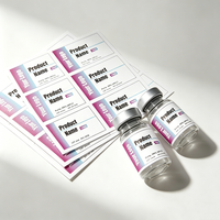 Etiquetas Personalizadas para Viales de 3ml-30ml, Impresión PP, Adhesivo de Péptidos Fujian, PVC Vinilo, Código de Barras, Impermeables, Secado Rápido, Resistentes a los Rayos UV y al Calor