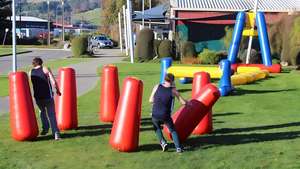 Ensemble <span class=keywords><strong>de</strong></span> bunkers gonflables géants - Obstacles en PVC durables pour les jeux d'équipe en plein air, le laser game et les <span class=keywords><strong>Nerf</strong></span> Wars - Product Image 2