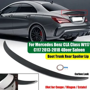 Alerón trasero para maletero de coche W117, alerón tipo labio para Mercedes CLA Clase W117 C117 2013-2018, alerón trasero tipo labio para sedán de 4 puertas - Product Image 1