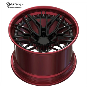 बोरुई जाली व्हील उच्च प्रदर्शन रेसिंग कार व्हील रिम <span class=keywords><strong>2</strong></span> टुकड़े जाली एल्यूमीनियम मिश्र धातु नई स्थिति pcd 100 मिमी एट 20 मिमी" - Product Image 3