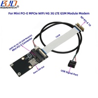 Adaptateur sans fil PCI-E 1X vers Mini PCIe MPCIe à 90 degrés avec 1 emplacement pour carte NANO SIM pour carte WIFI / module modem 4G 3G LTE GSM