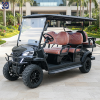 Voiture de golf électrique CAMP 6 places avec batterie au lithium 72V, porte-bagages, homologuée pour la route, buggy de golf pour touristes