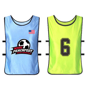 工厂批发定制便宜的运动训练围兜新产品夏季衬衫训练背心足球围兜运动衫出售 - Product Image 3