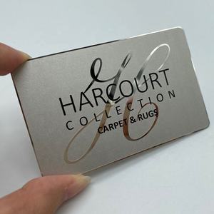 Визитовая полированная отделка деловая металлическая зеркальная карта - Product Image 3