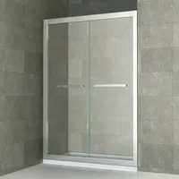 6 مللي متر مقصورة الاستحمام الفيبرجلاس انزلاق دش غرفة