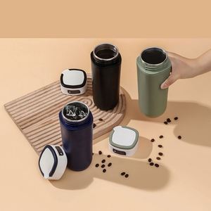 แก้วมัคทรงเหลี่ยมแบบเรียบหรูหุ้มฉนวนกันความร้อน ไม่หก พร้อมโลโก้สั่งทำ สำหรับของขวัญที่ระลึกในโอกาสปีใหม่ ของขวัญธุรกิจ ของขวัญวันครบรอบบริษัท - Product Image 3