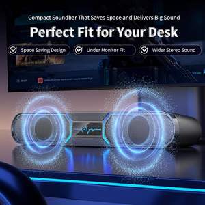 Wholesale RGB Blue Tooth Computer Speakers <b>Wireless</b> USB AUX <b>PC</b> TV Laptop Soundbar Home Audio Gamer Desktop Speaker - Product Image 3