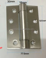 Charnières en acier de style américain à ressort 201 et 304, charnières pliantes standard pour porte de chambre résidentielle avec bord arrondi