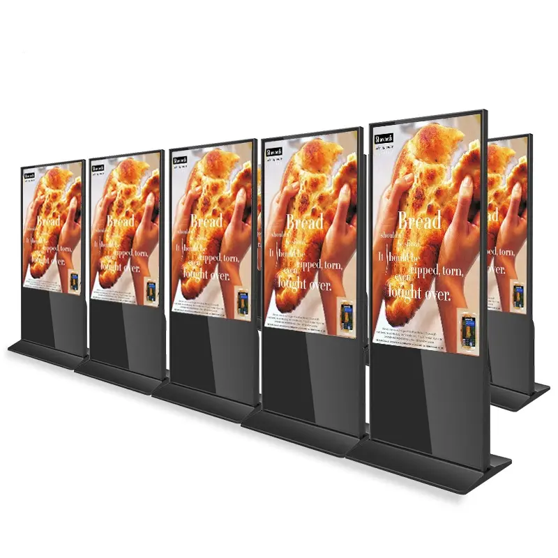 Kiosque d'affichage publicitaire d'intérieur, écran tactile infrarouge, 49 pouces, affichage numérique intelligent HD, enseignes au sol