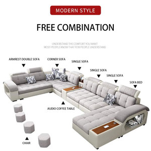 أريكة حديثة ، أريكة فاخرة على شكل حرف U بتصميم عصري ، أثاث غرفة معيشة آخر - Product Image 2